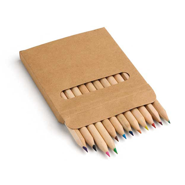 REF.91747-Caixa de cartão com 12 lápis de cor